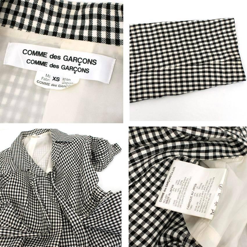 Comme des Garçons Check Skirt and Coat For Sale 2
