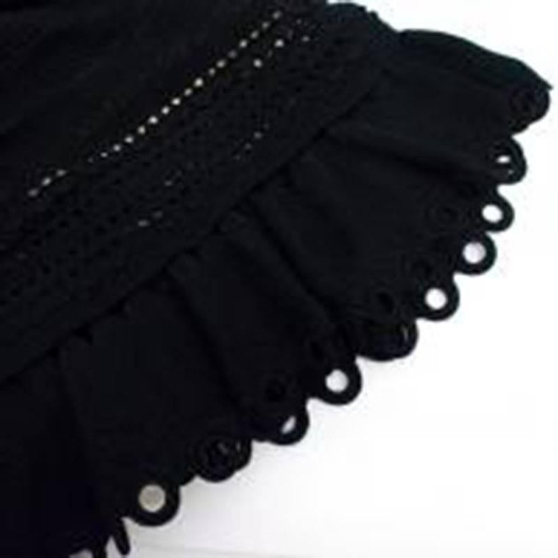 Women's Alexander McQueen Black Crotchet Dress For Sale