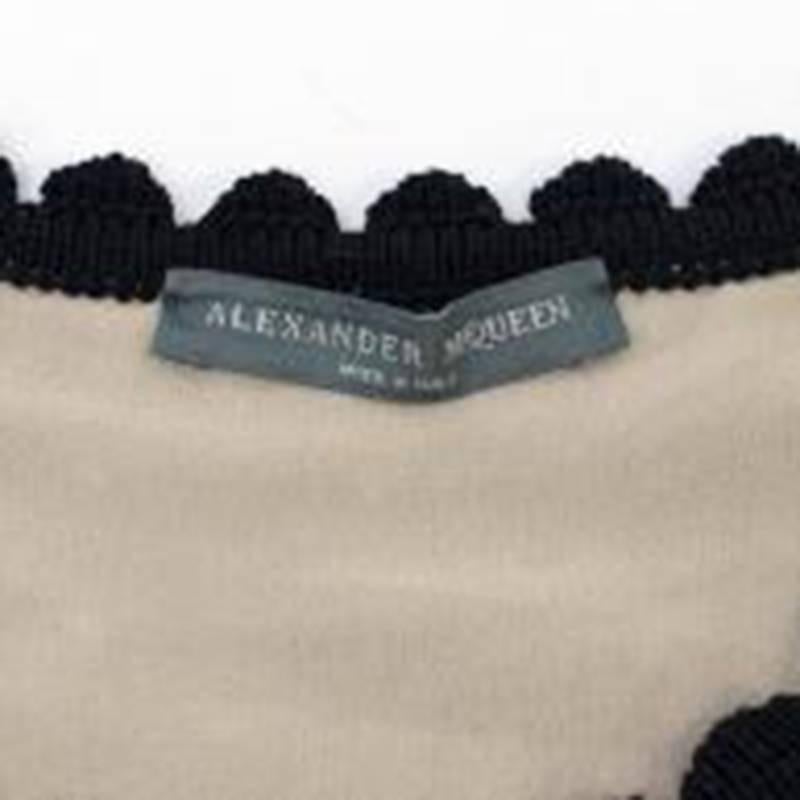 Alexander McQueen Black Crotchet Dress For Sale 3