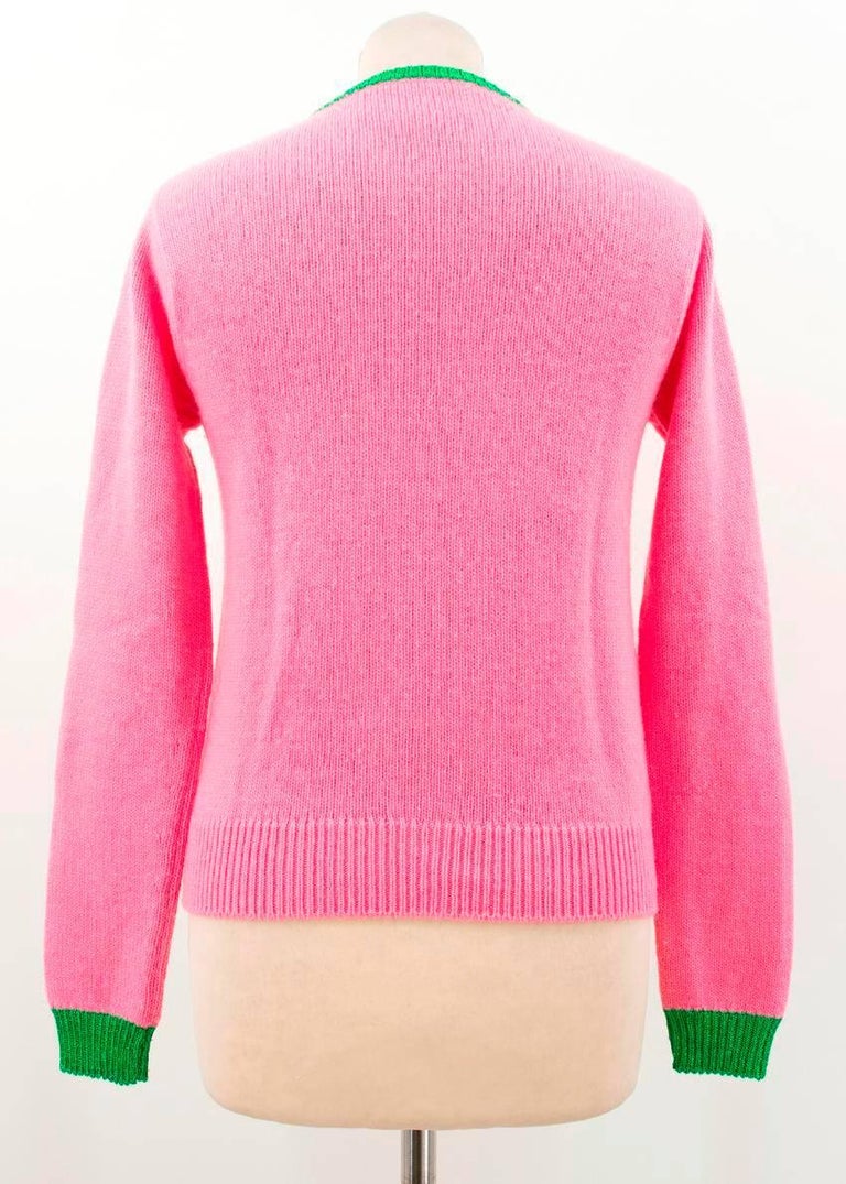 Gucci Iconic Bubble Gum Pink Wool Sweater For Sale at 1stDibs bubble gum pink sweater, pink