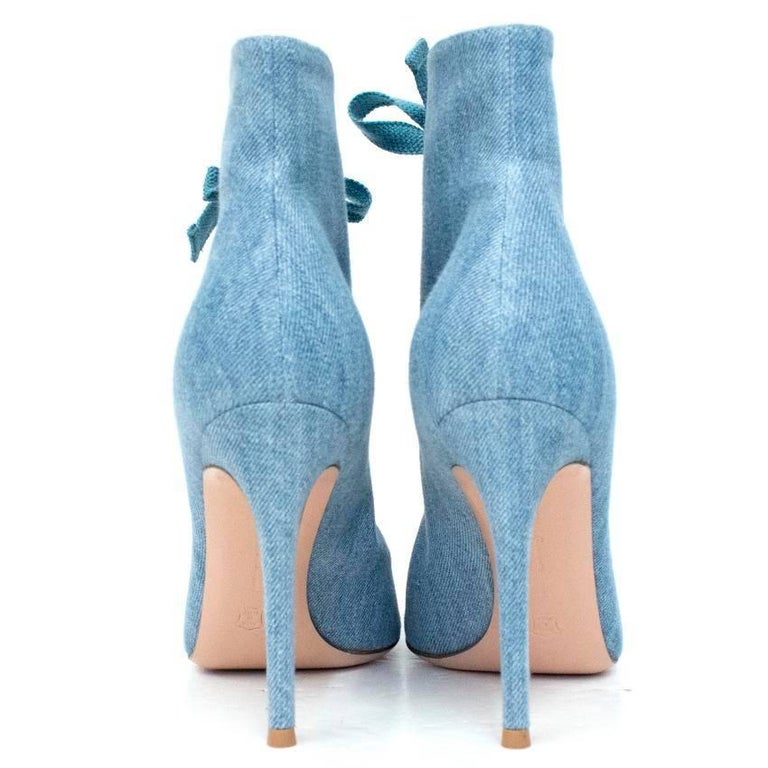 gianvito rossi denim booties