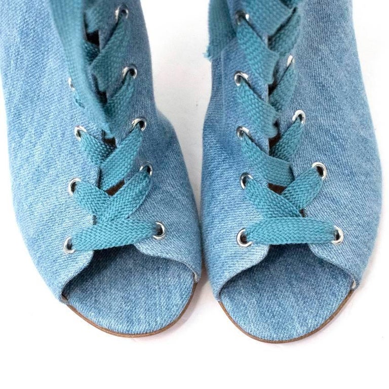 gianvito rossi denim booties