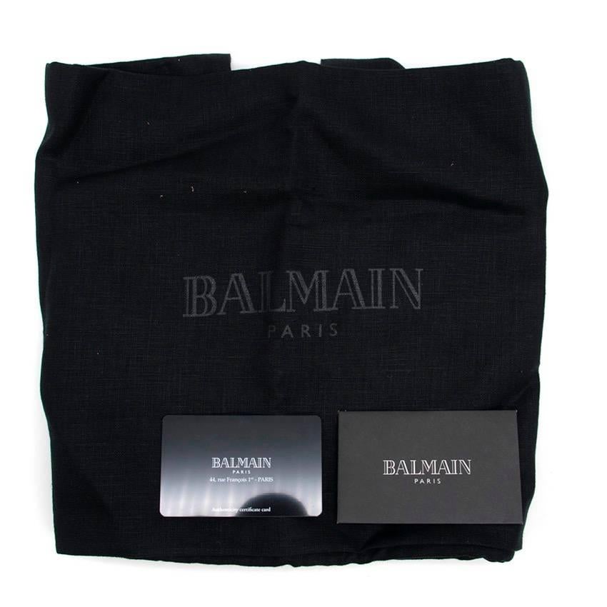Balmain Aventura Brown Crocodile Shoulder Bag For Sale 6