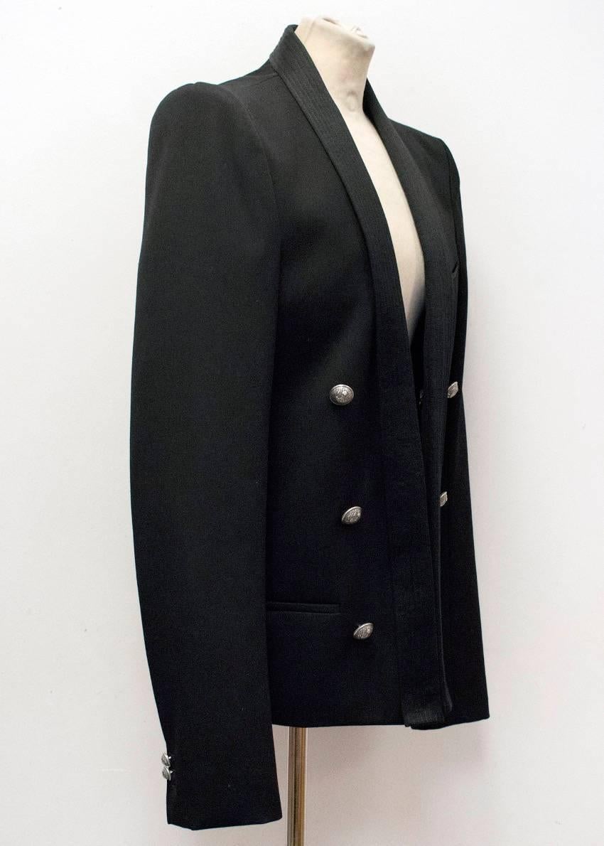 Balmain Black Blazer Jacket In New Condition For Sale In London, GB