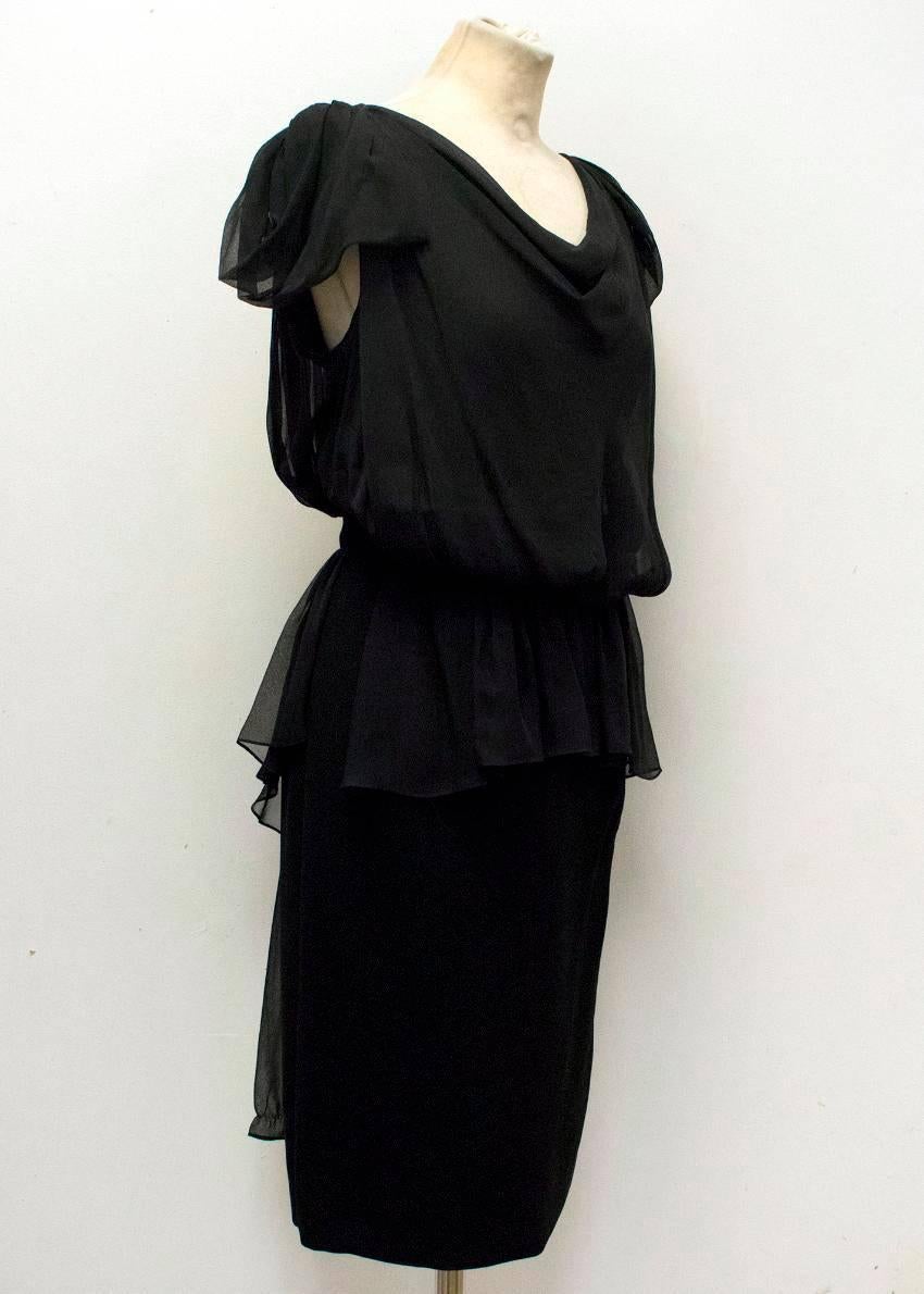 Vionnet Black Dress  In New Condition For Sale In London, GB
