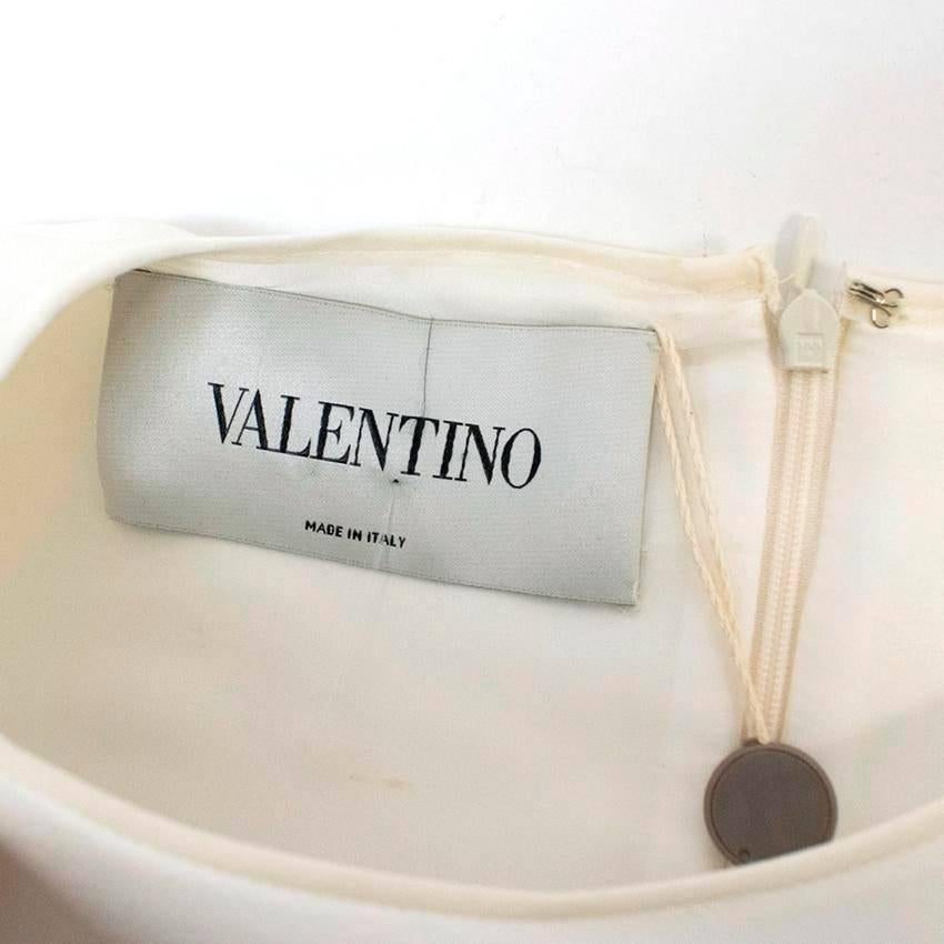 Valentino Cream Mid Length Dress For Sale 1