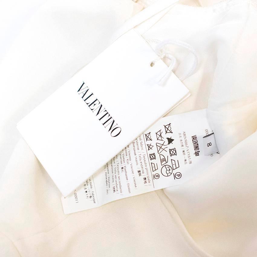Valentino Cream Mid Length Dress For Sale 2