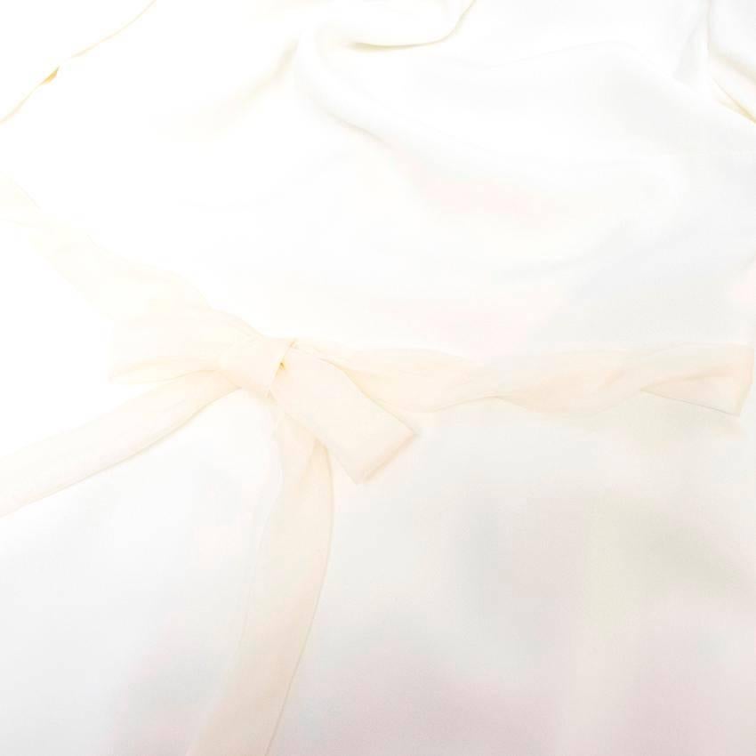 Valentino Cream Mid Length Dress For Sale 3