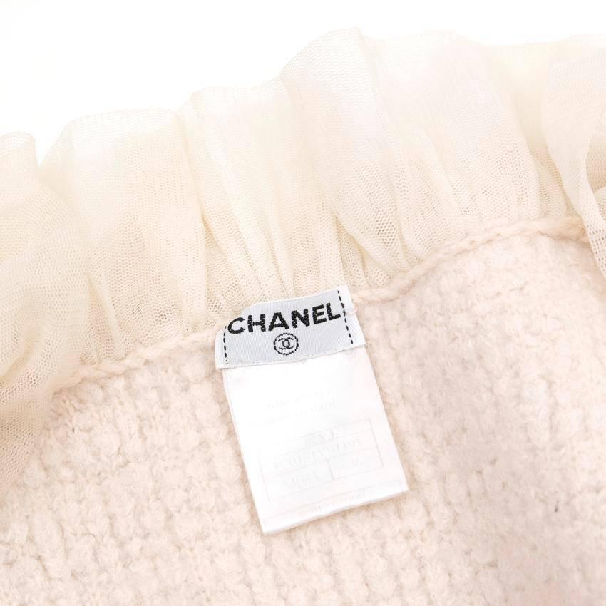 Chanel Off-White Cream Jacket For Sale 1
