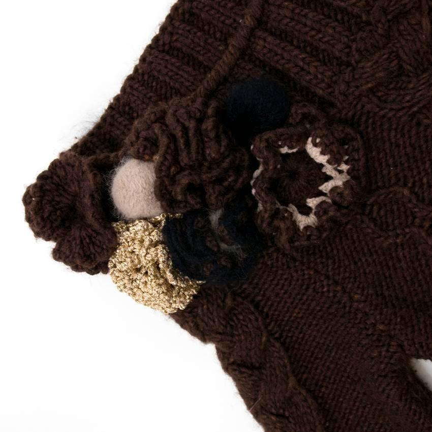 Alexander McQueen Brown Knit Skirt and Top Set 2