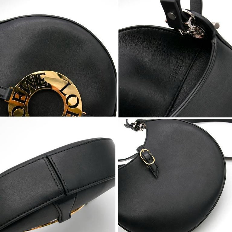 Loewe Joyce Small Leather Crossbody Bag For At 1stdibs Loewe Joyce Small Leather Crossbody Bag Featuring Gold Signature Logo On Front Cross