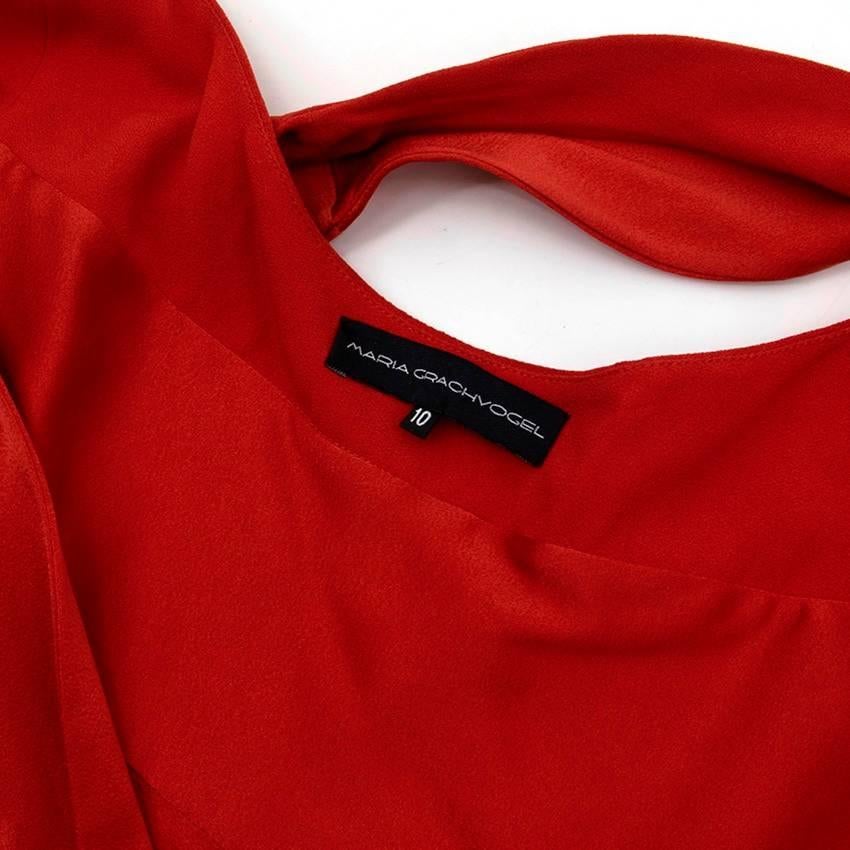 Women's Maria Grachvogel Red Jumpsuit For Sale