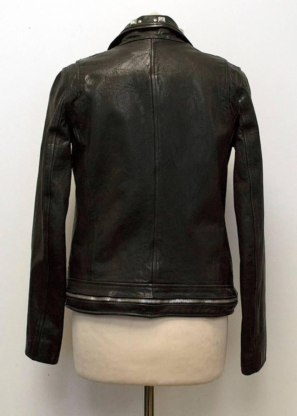 balmain leather jacket