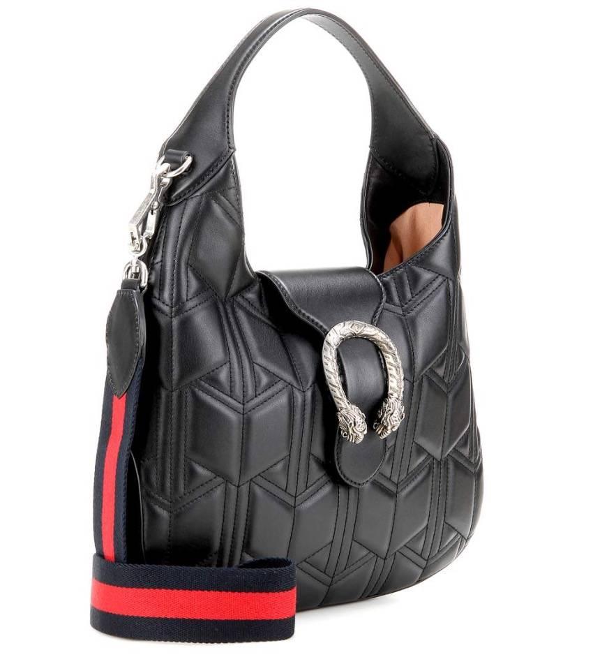 Gucci Dyonysus Black Leather Hobo Bag In New Condition For Sale In London, GB