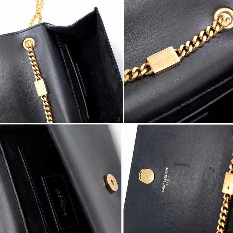 Yves Saint Laurent YSL Classic Small Kate Tassel Satchel in Black