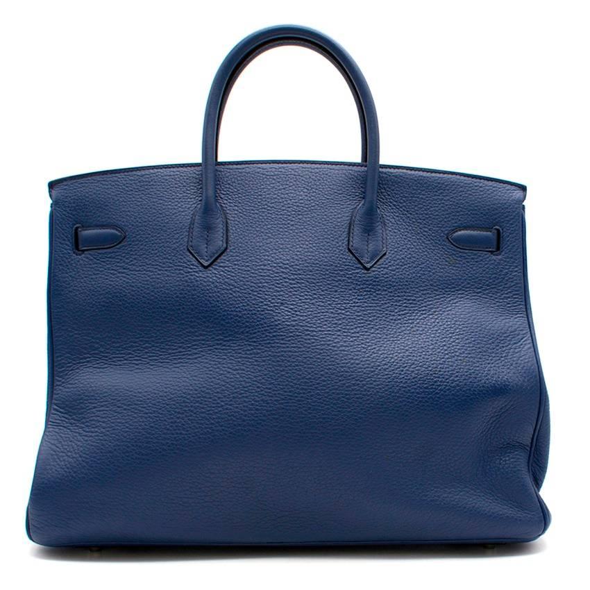 Hermes Blue De Prusse Togo Leather Birkin 40cm 1