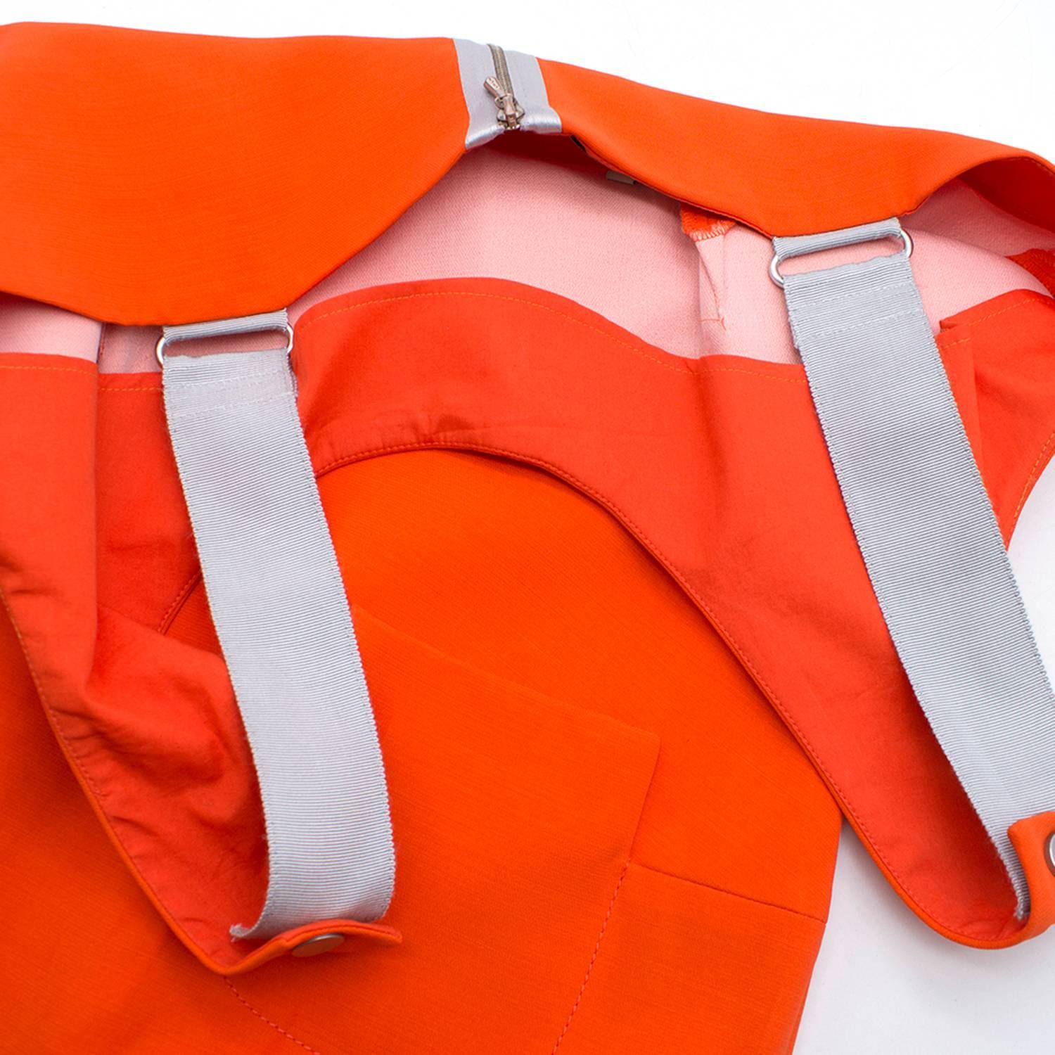 Victoria Beckham Tangerine Scoop Neck Gown (Size: US 10/L)  For Sale 1