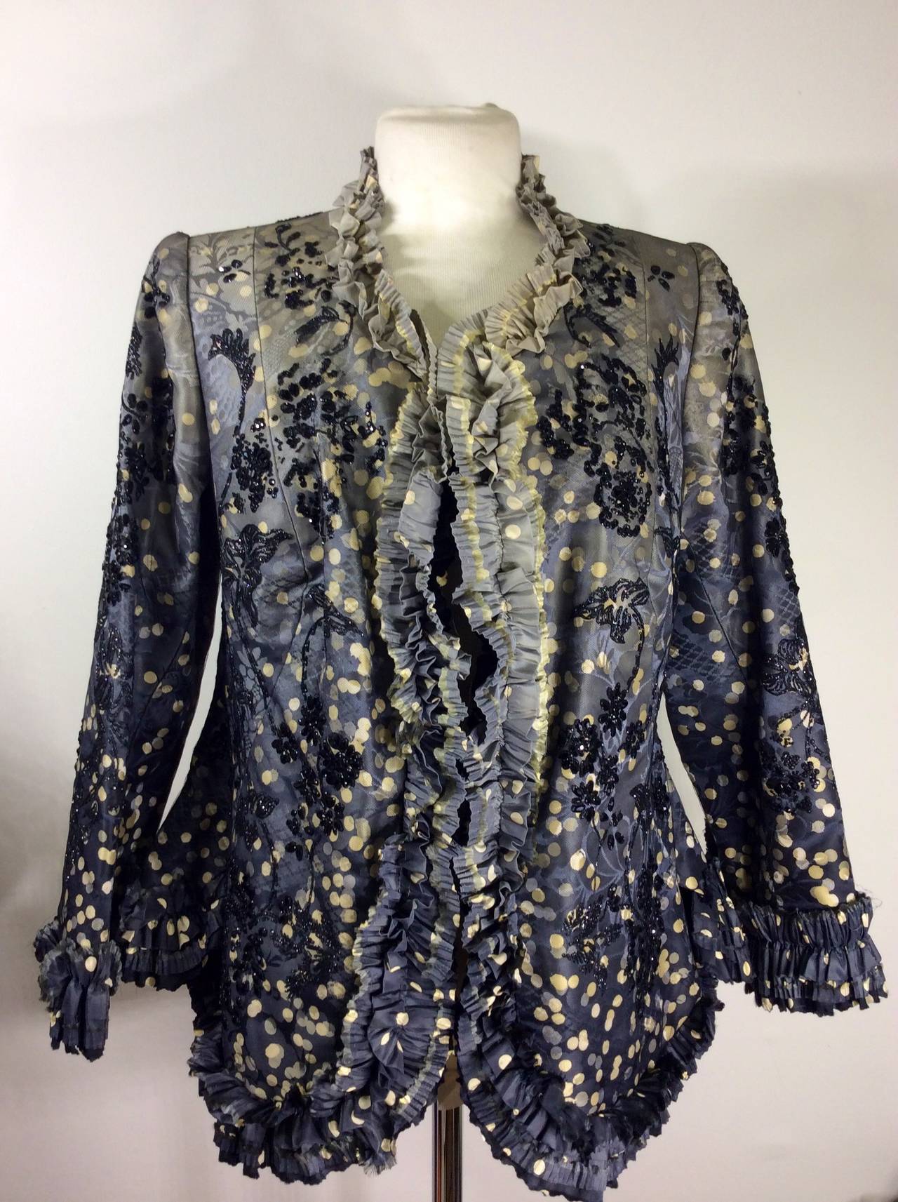 Christian Lacroix Couture Silk Beaded Jacket 2