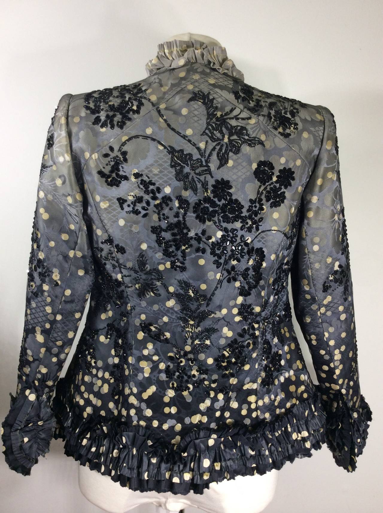 Christian Lacroix Couture Silk Beaded Jacket 6