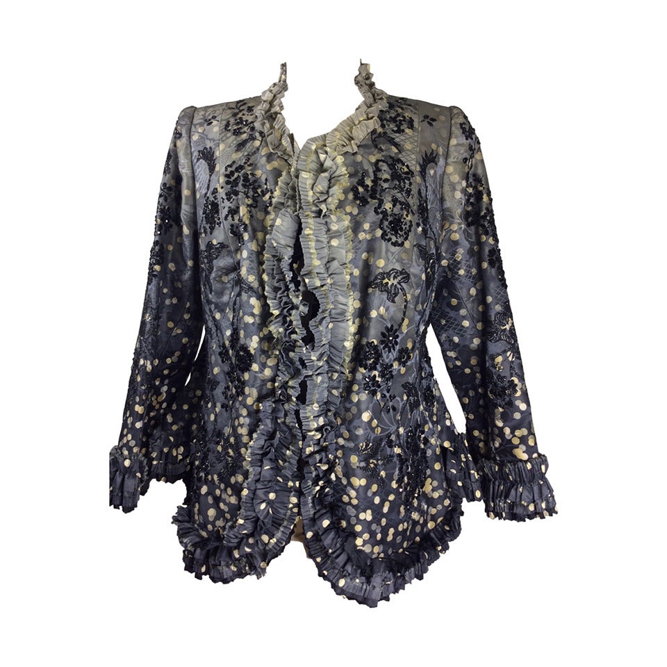 Christian Lacroix Couture Silk Beaded Jacket