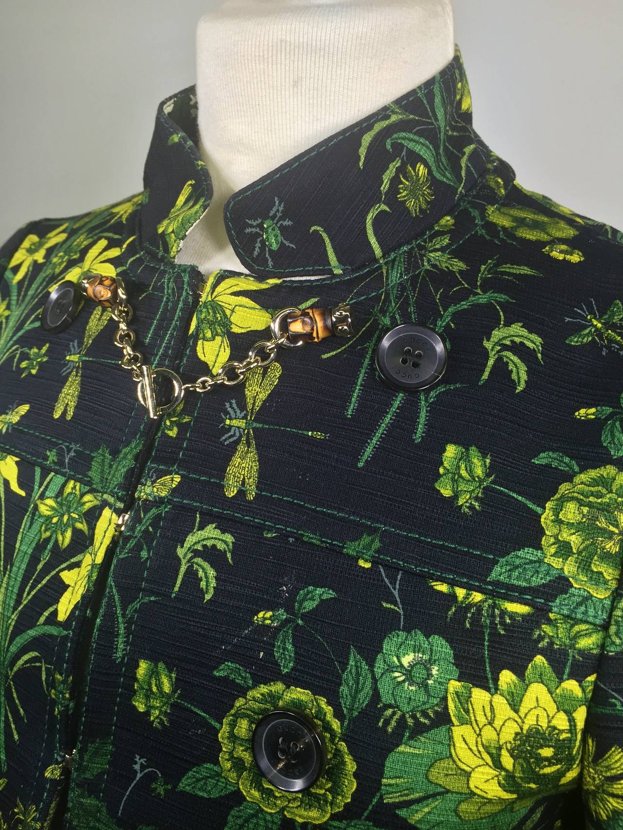 Gucci Flora Crop Jacket 38 For Sale 3