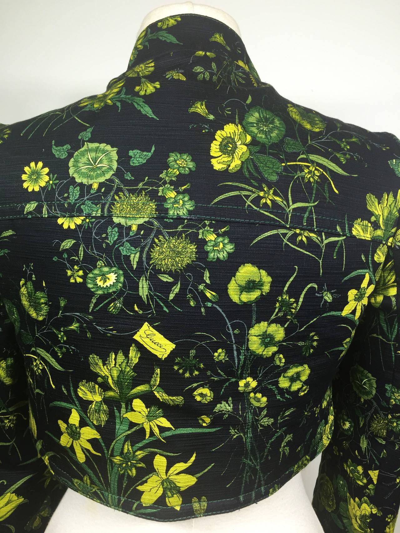 Gucci Flora Crop Jacket 38 For Sale 5
