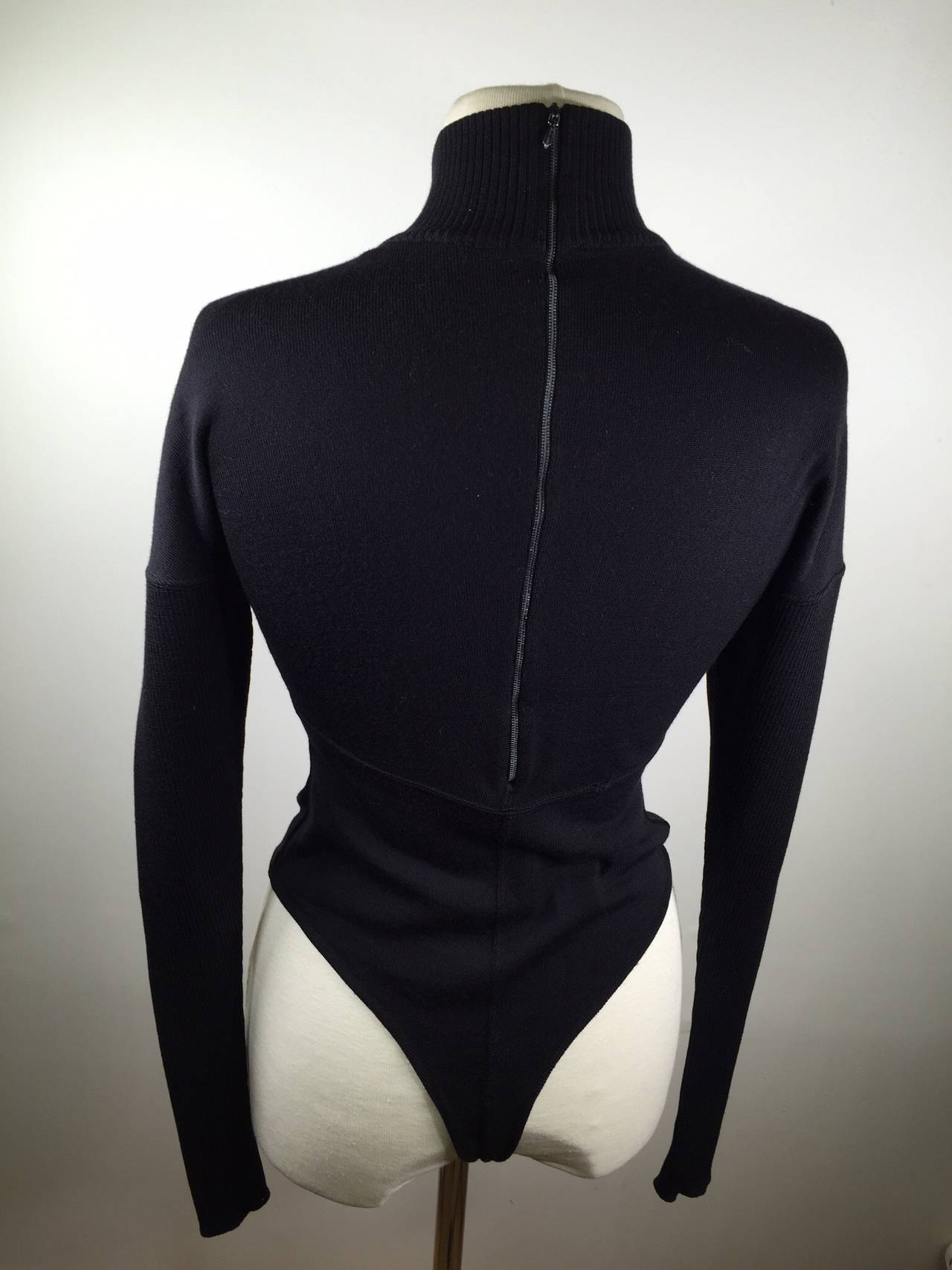 Black Vintage Alaia Bodysuit For Sale