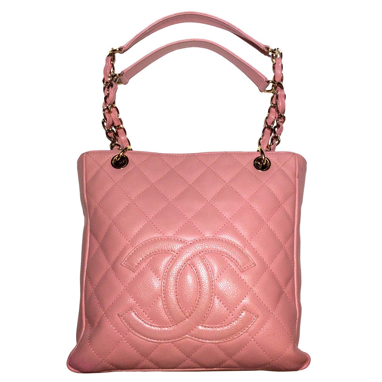 Chanel Petite Shopper Pink Caviar Tote
