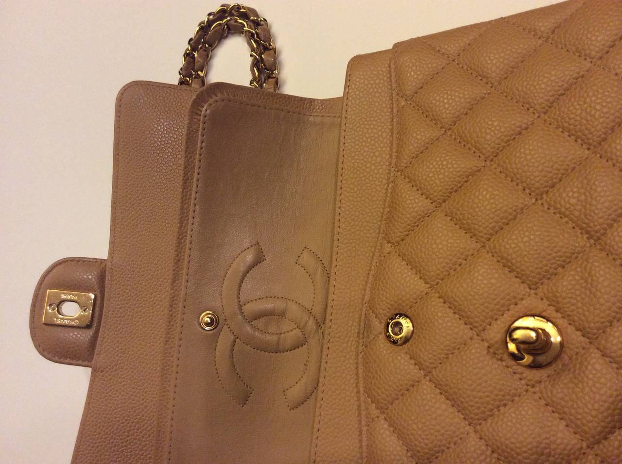 Chanel 2.55 Quilted Classic Caviar Double Flap Handbag 4