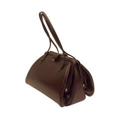 Vintage Judith Leiber Chocolate a Brown Double Side Evening Handbag
