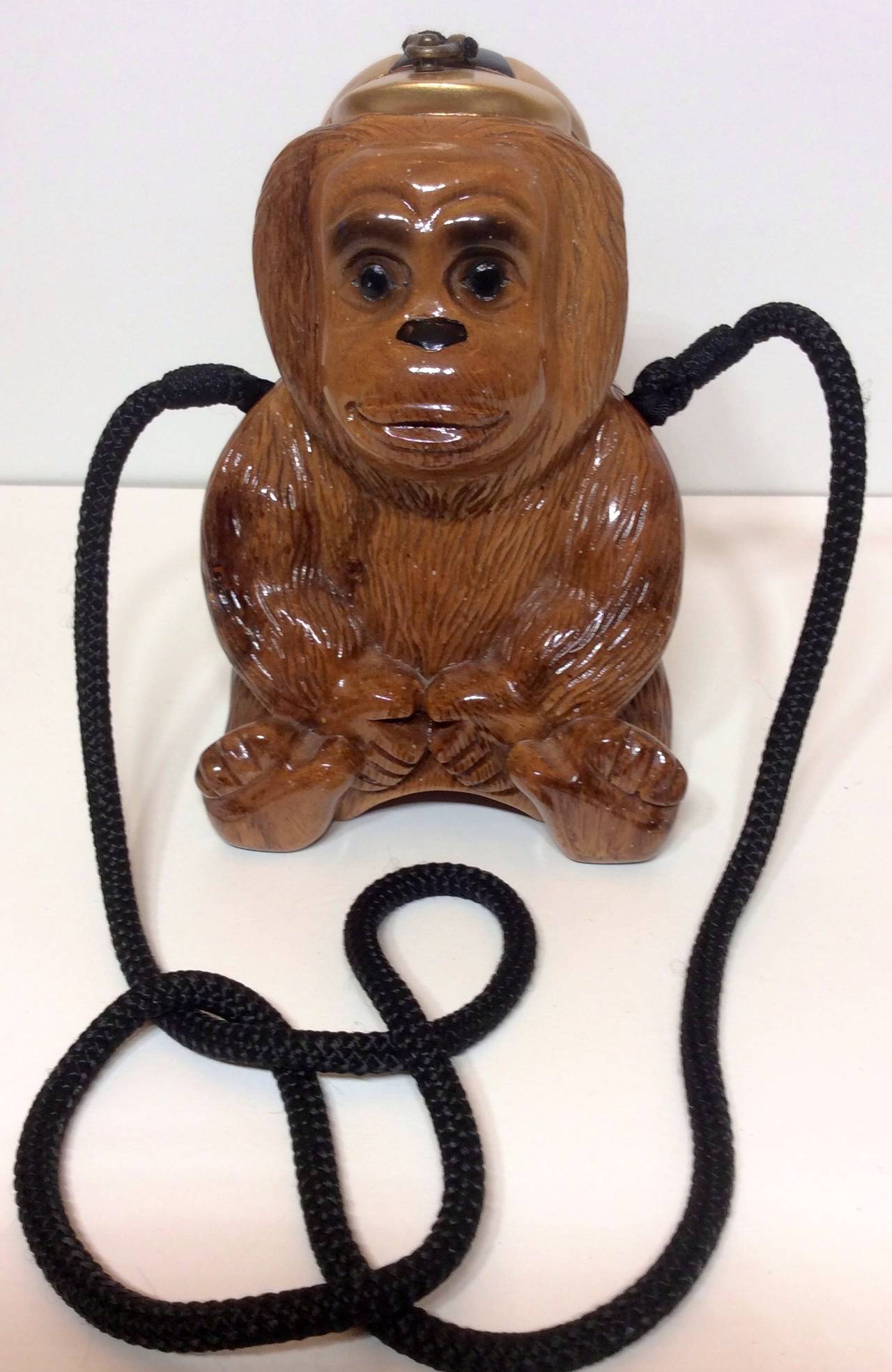 Timmy Woods Beverly Hills Collection Rare Monkey Handbag In Excellent Condition In Lake Park, FL