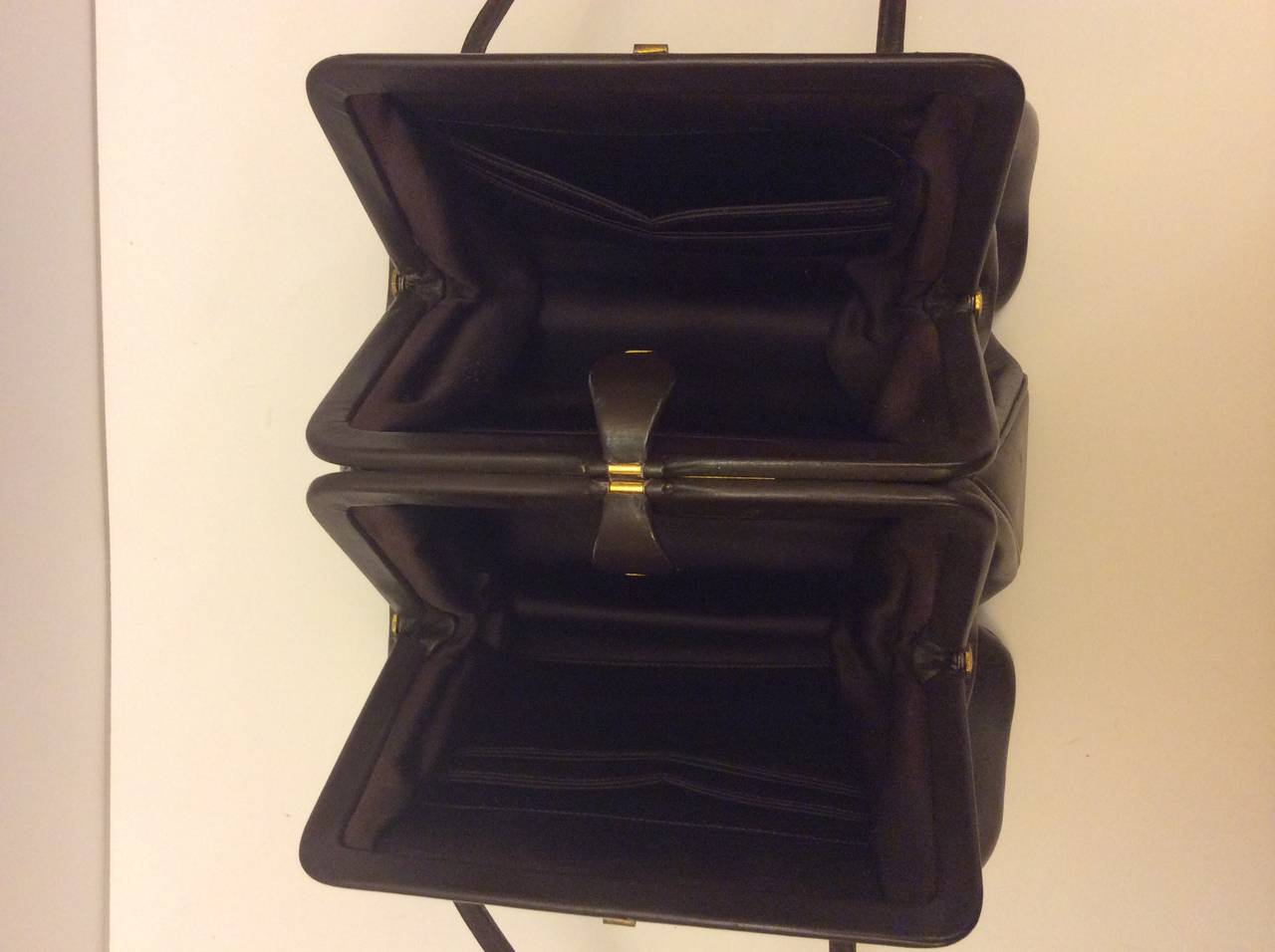 Vintage Judith Leiber Chocolate a Brown Double Side Evening Handbag