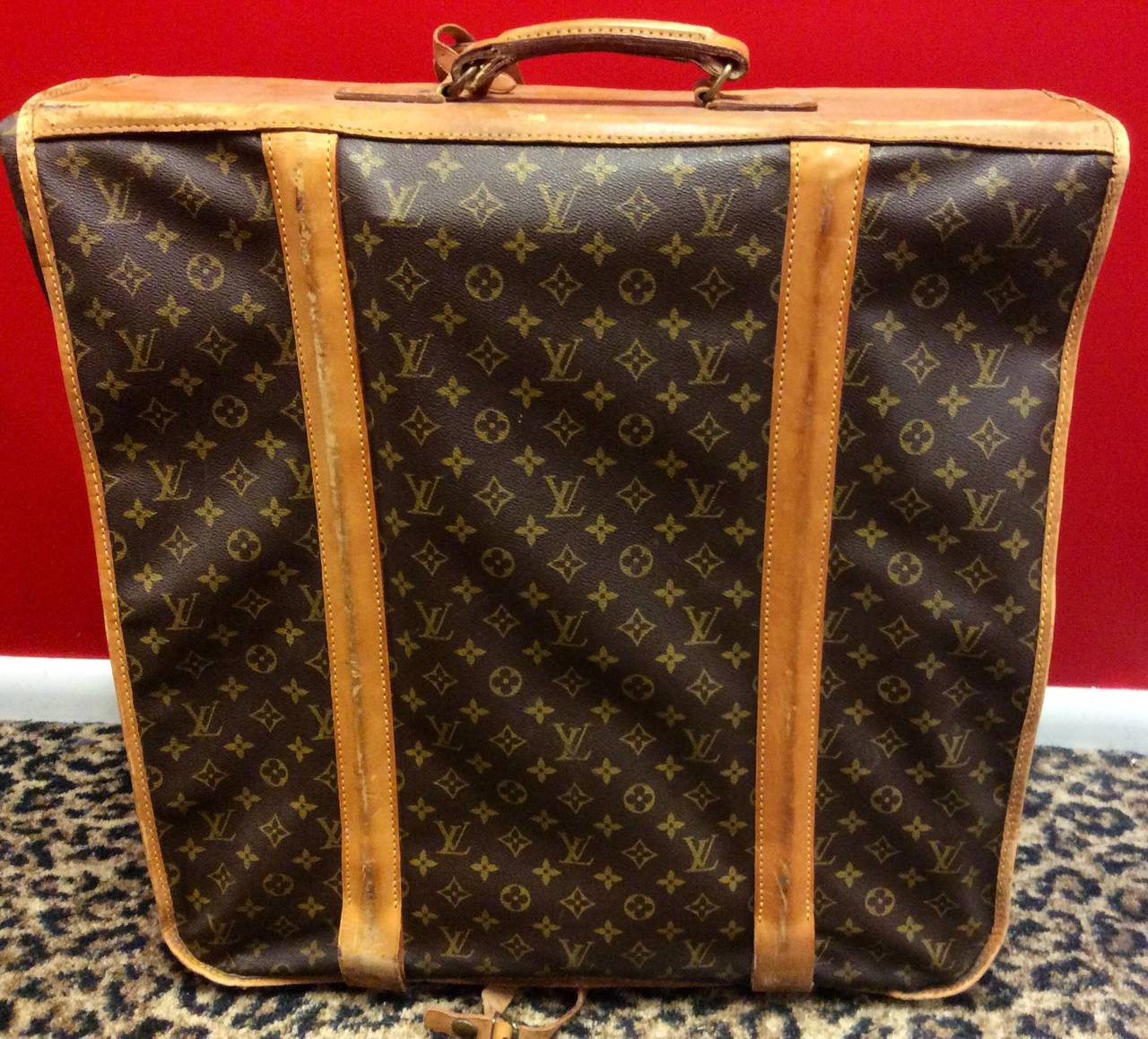 Gray Rare Louis Vuitton Monogram Garment Travel Bag For Sale