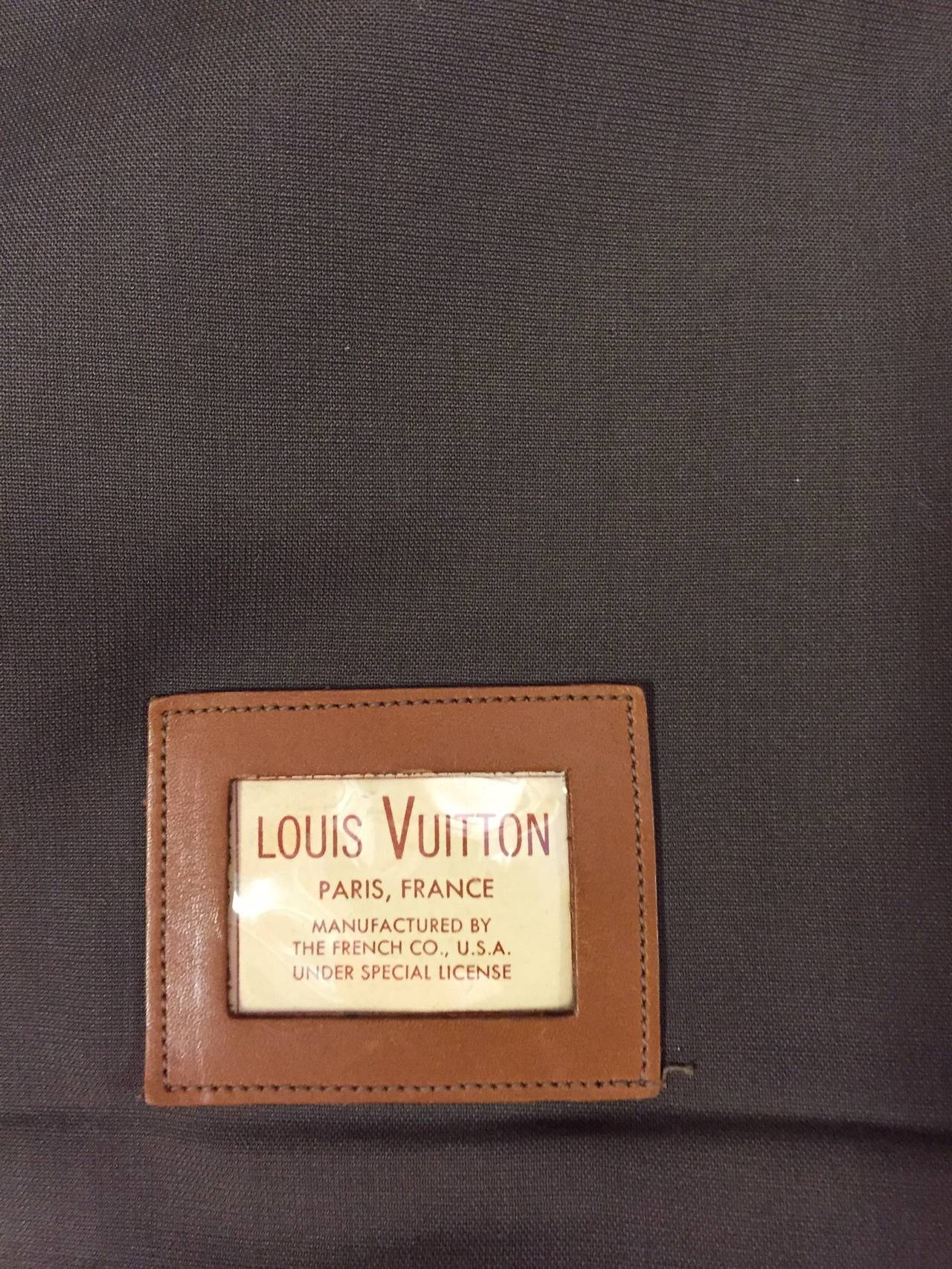 Vintage Rare Louis Vuitton French Co Short Garment Travel Bag For Sale ...