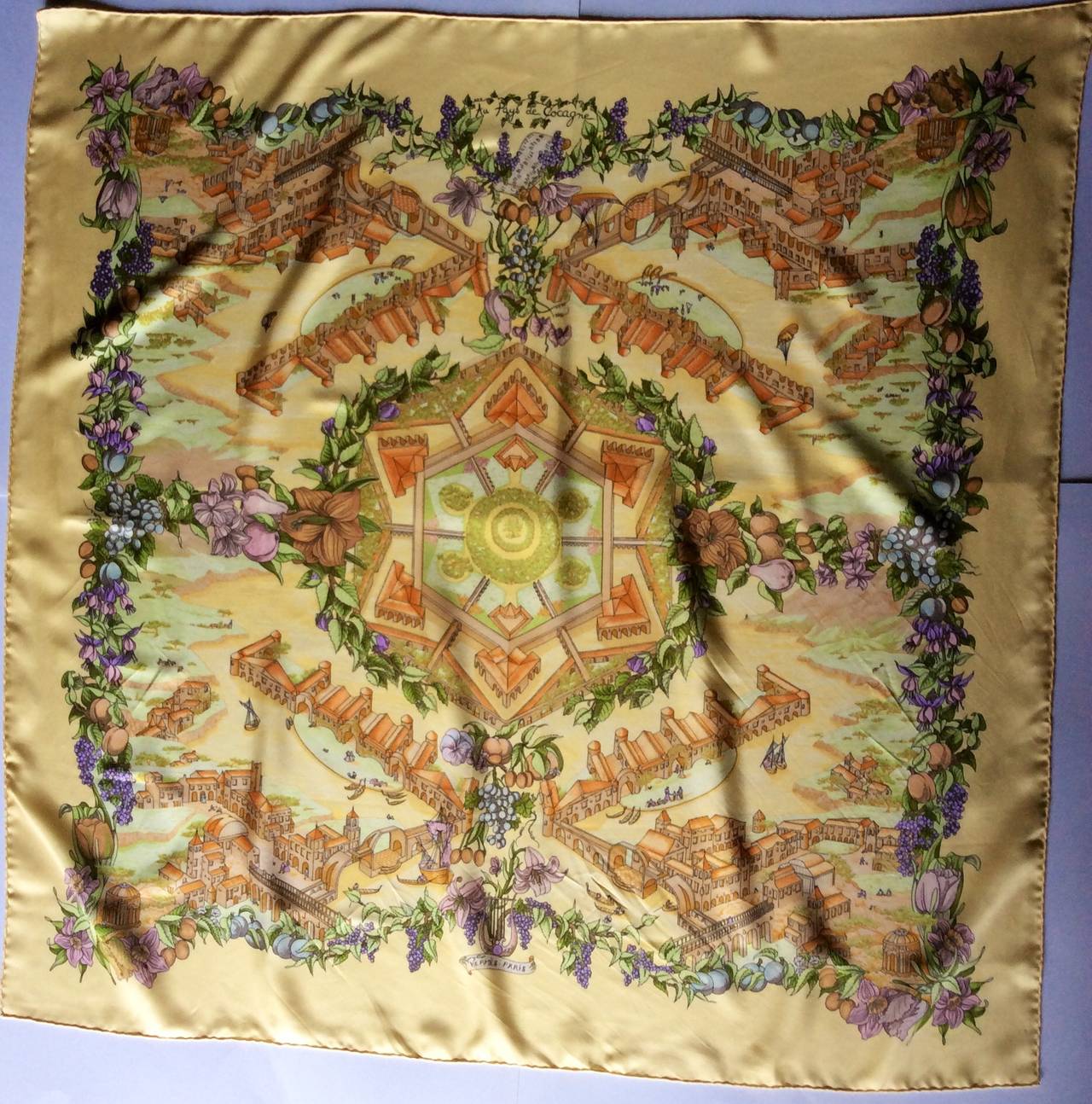 This is a lovely Hermes Paris 100% silk scarf
