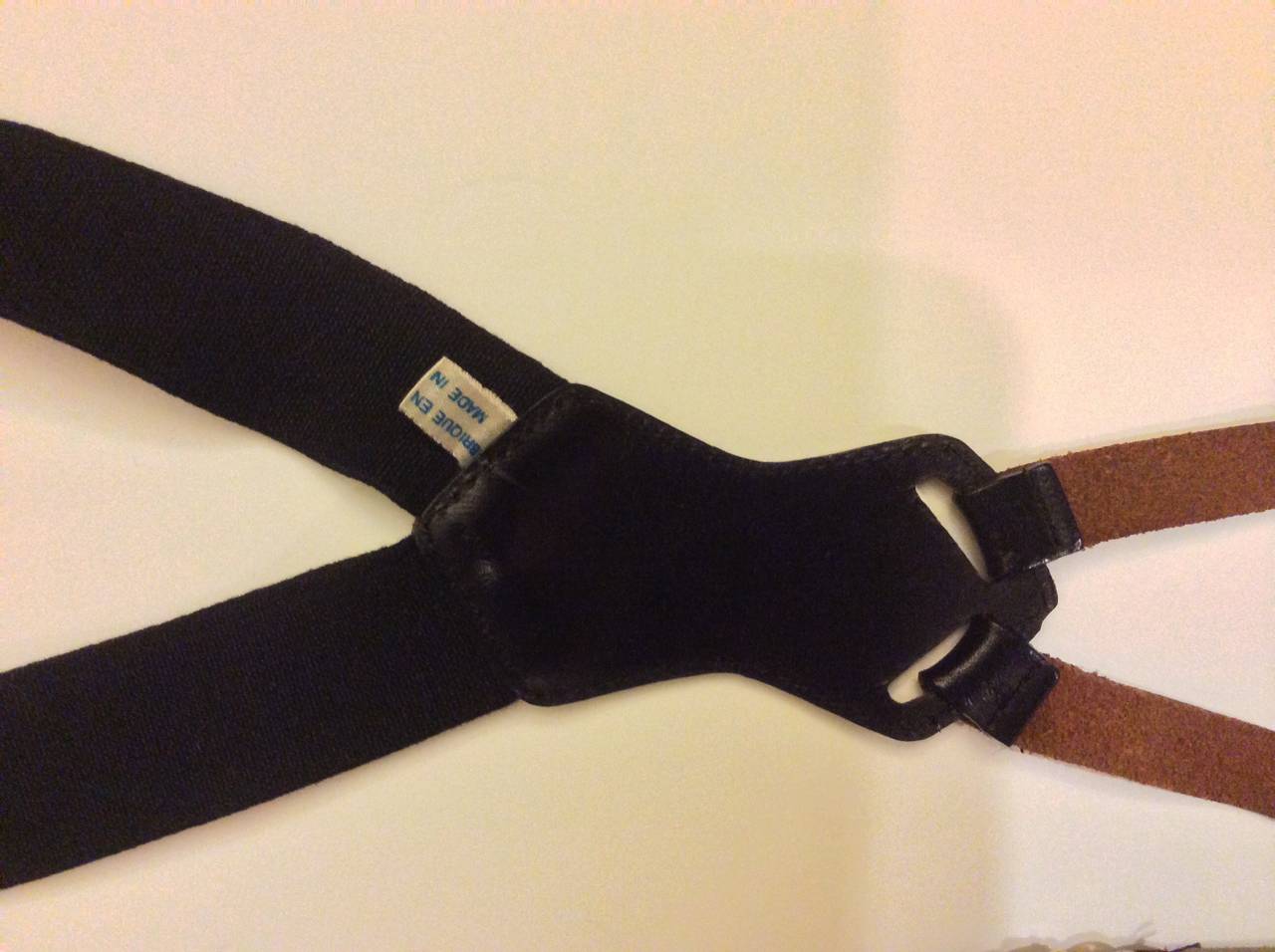Black Vintage 1990s Chanel Rare Suspenders For Sale