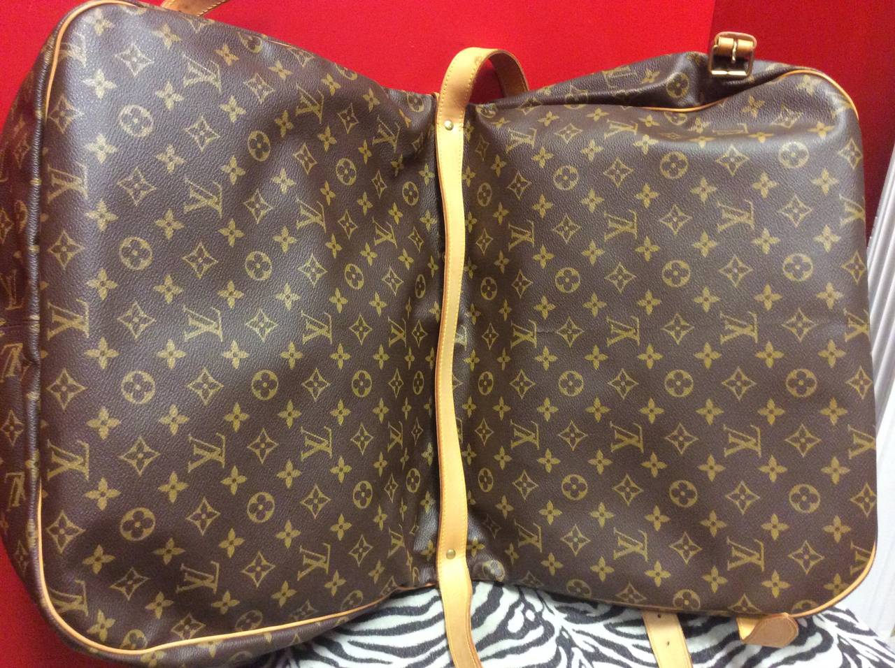 Louis Vuitton Monogram Samur Double Saddle Travel Large Bag at 1stDibs