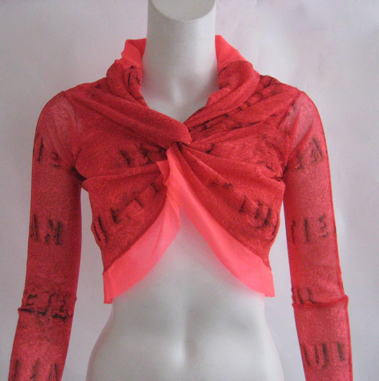 Jean Paul Gaultier Mesh Top In Excellent Condition For Sale In Chicago, IL