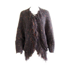 Gil Aimbez Pour Static Fringe Sweater Jacket