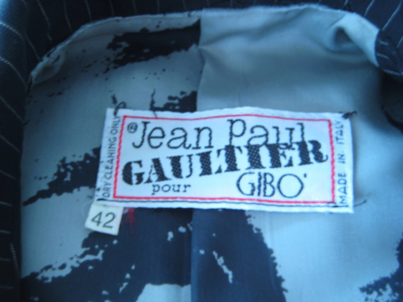 1980s Jean Paul Gaultier For Gibo Pin Stripe Suit 2