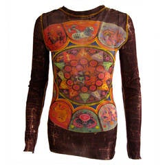 Jean Paul Gaultier Mesh Zodiac Top