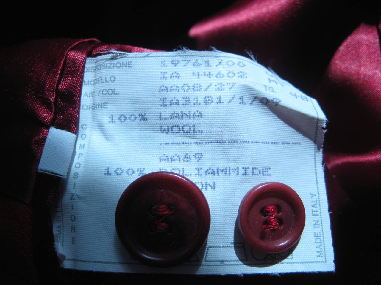 Late 1990s Alexander McQueen Red Wool Coat 3