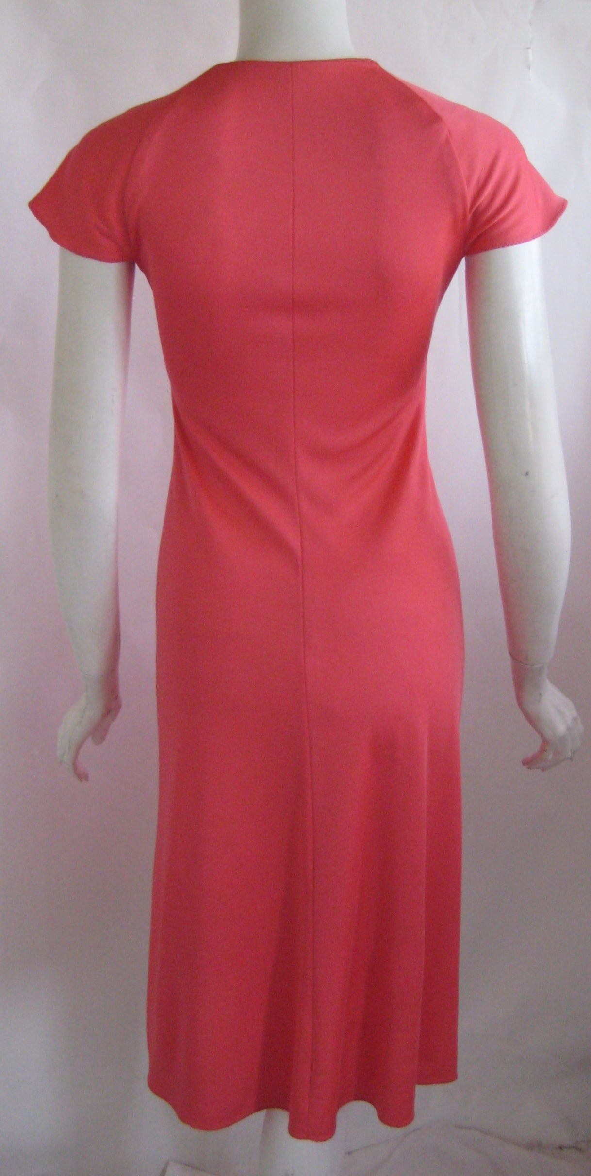 1970s Stephen Burrows Matte Jersey Disco Dress For Sale 1