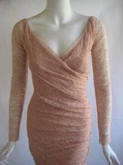 1980s Lagerfeld for Chloe Blush Lace Dress Ebony Fashion Fair