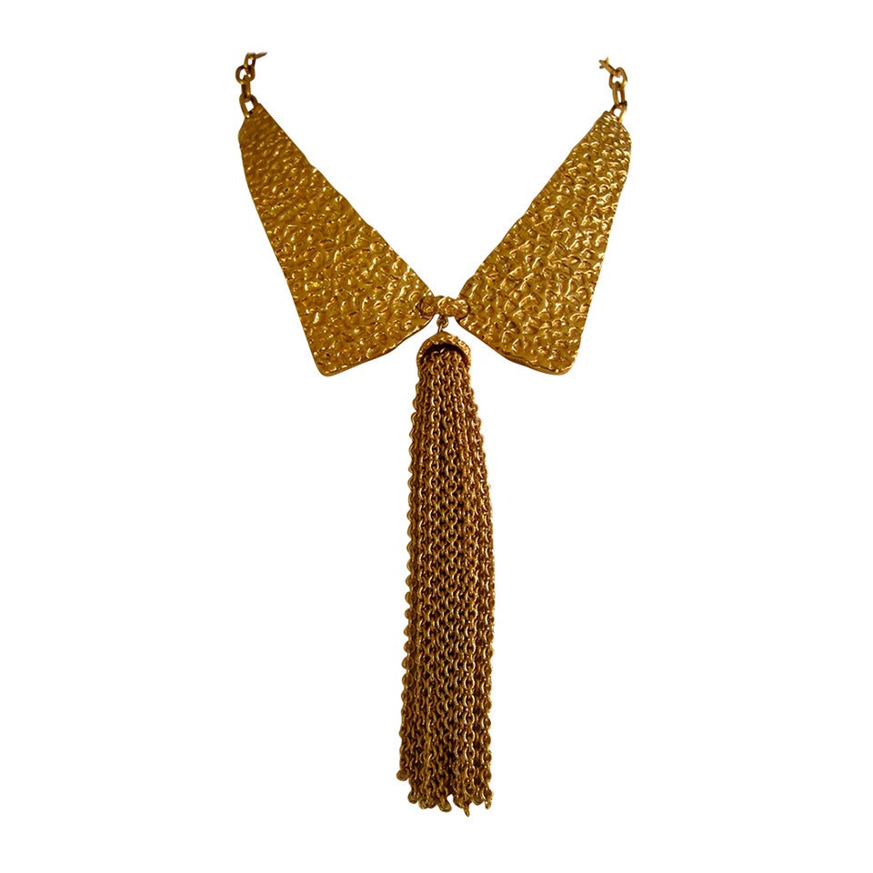 1970s Trifari Modernist Necklace For Sale