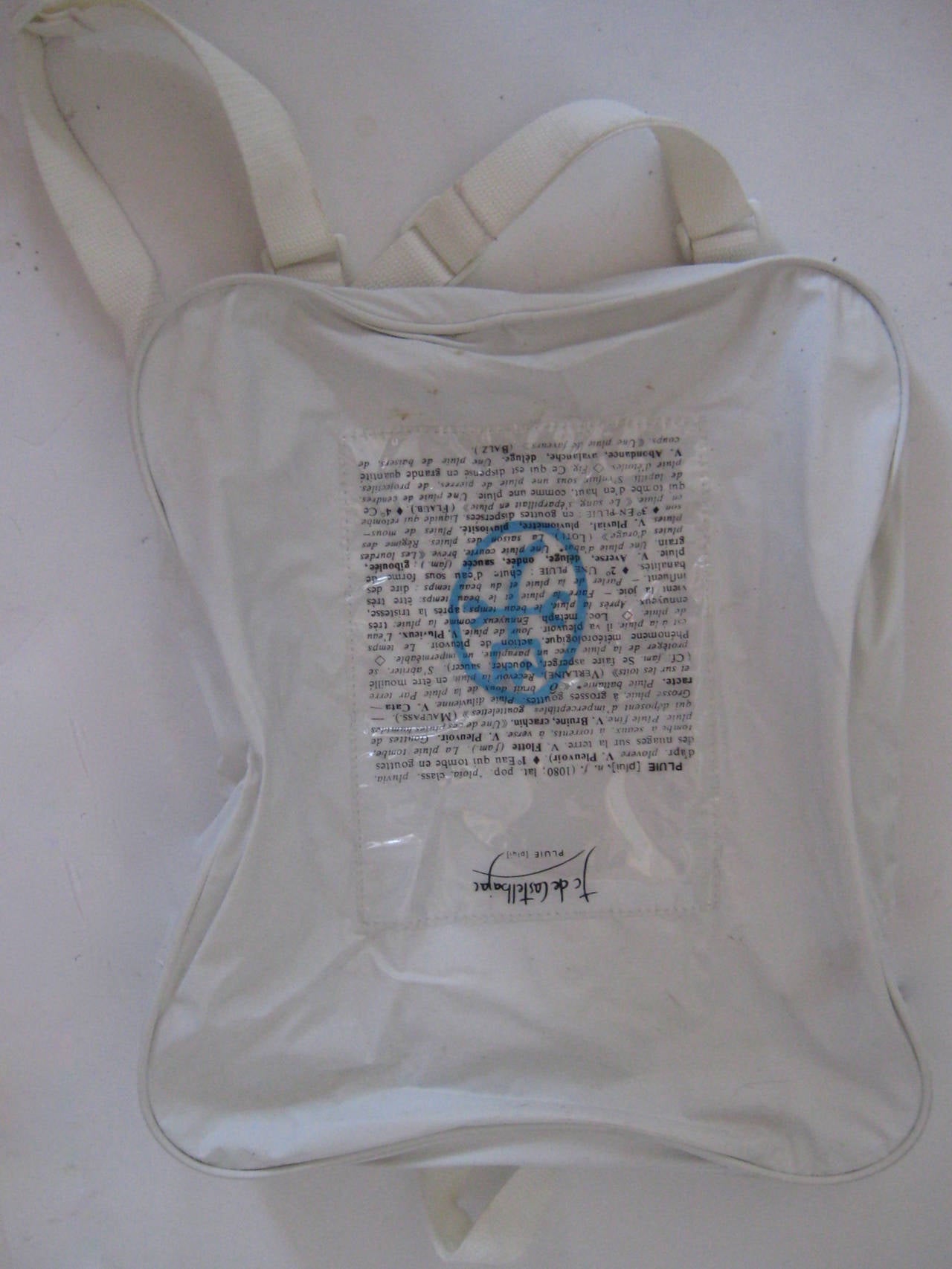 Women's JC De Castelbajac Pluie Raincoat with Matching Backpack