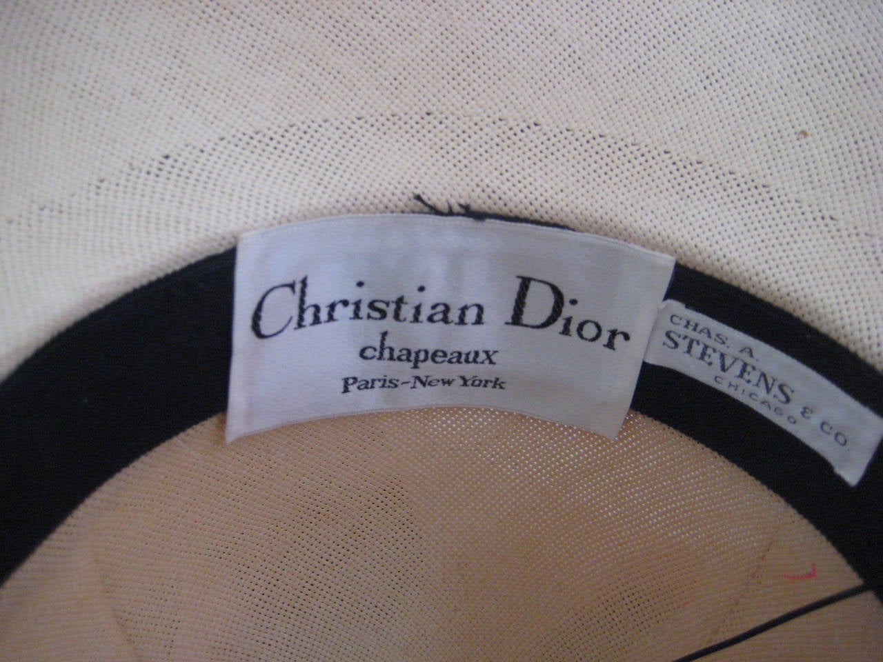 1960s Christian Dior Straw Hat For Sale 1