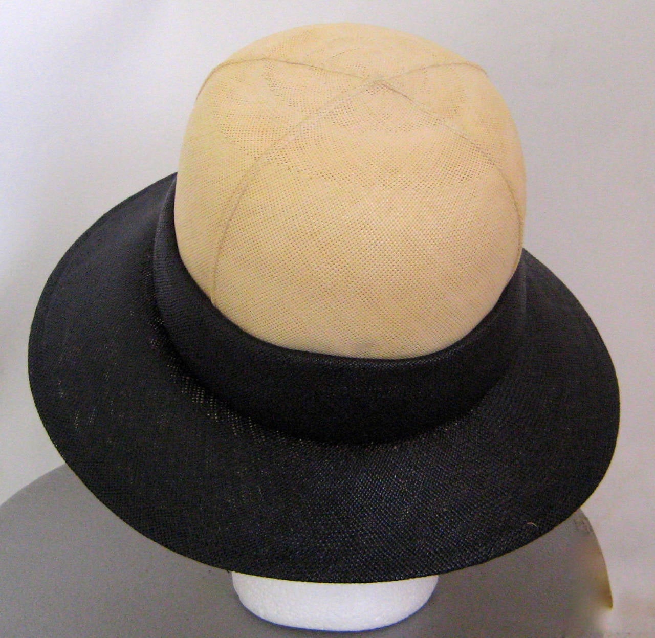 Women's 1960s Christian Dior Straw Hat For Sale