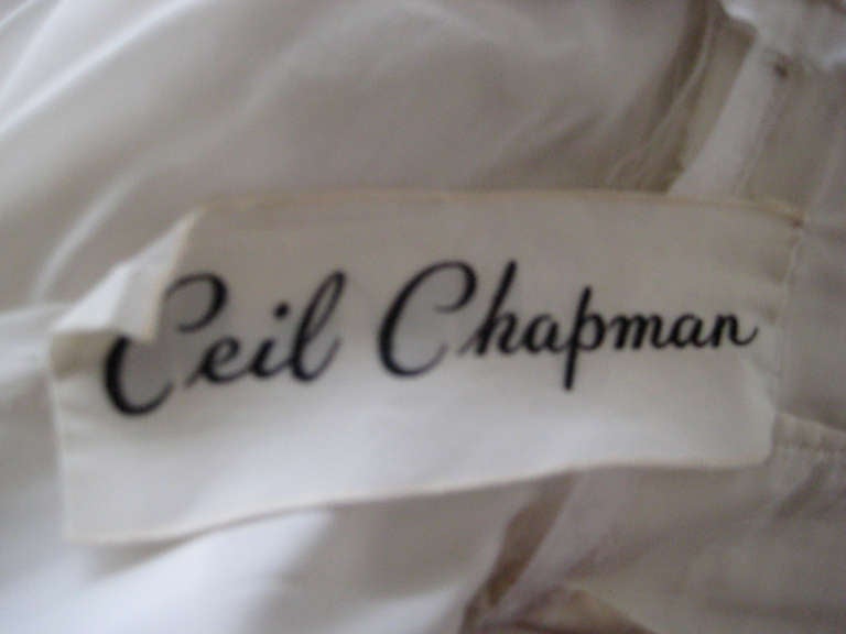 Ceil Chapman Beaded Silk Cocktail Ensemble For Sale 4