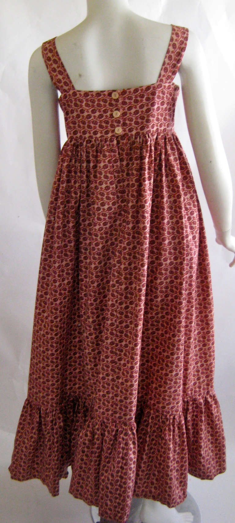 Women's 1960s Quad British Boutique Cotton Sun Dress For Sale